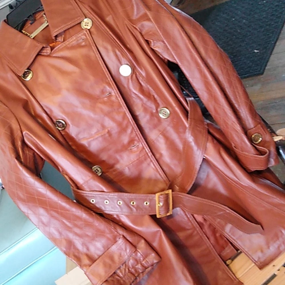 Iman all leather jacket.medium.